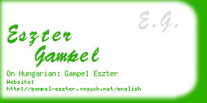 eszter gampel business card